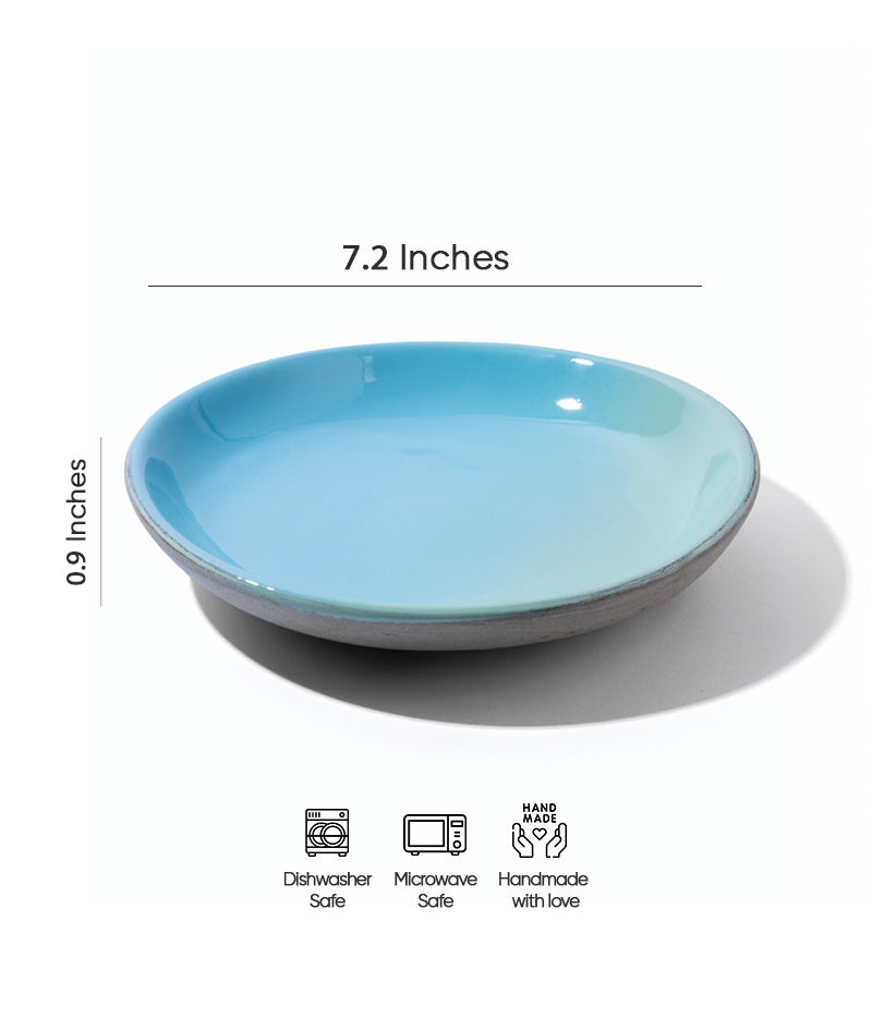 Pluto Capri Plate | Small Plate | 7.2 inches | Blue