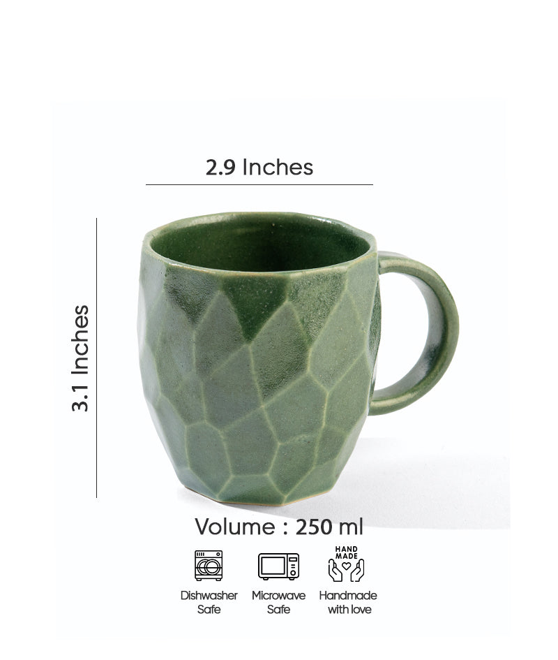 Fern Stroked Mug | 250 ml | Green