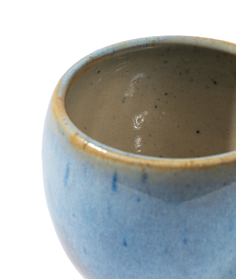Azure Bloom Mug | 275 ml | Blue & Brown