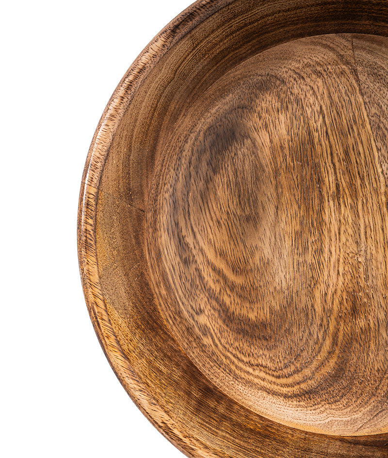 Earthgrain Wooden Bowl | Serving Bowl | 1300 ml | Large