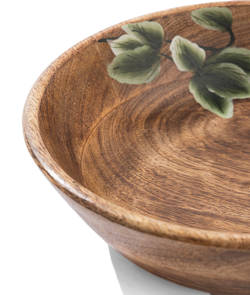 Wildleaf Wooden Bowl | Serving Bowl | 1300 ml | Large