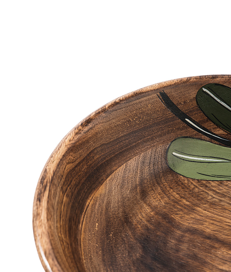 Wildleaf Wooden Bowl | Serving Bowl | 1300 ml | Large