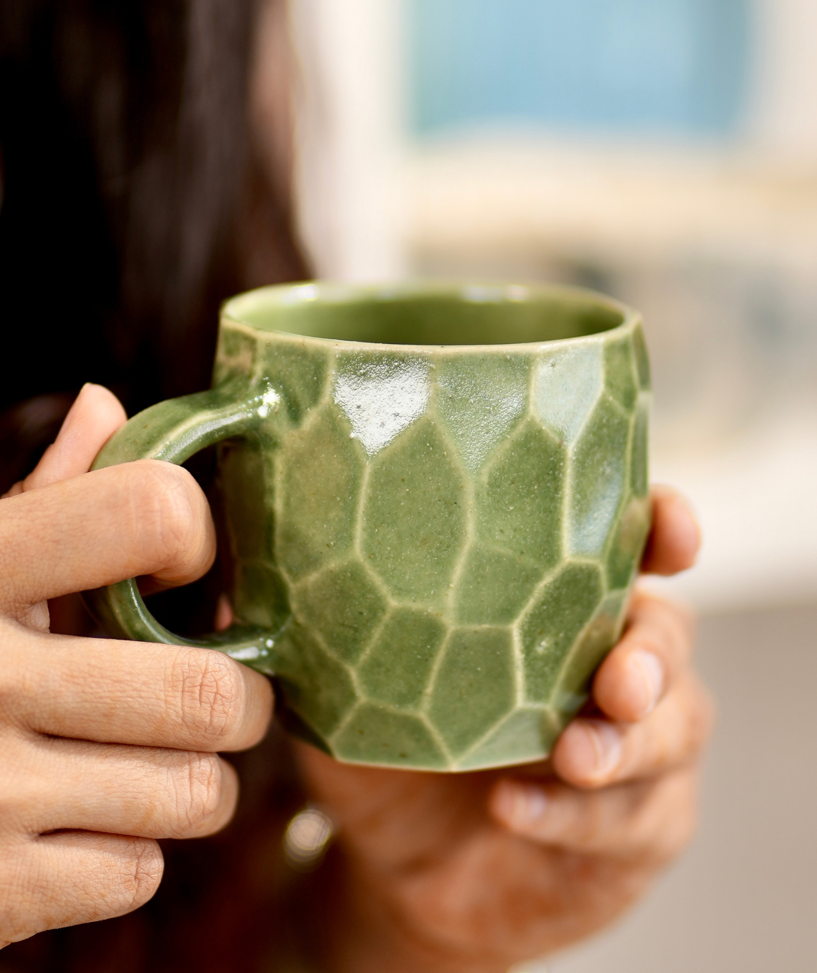Fern stroked mug