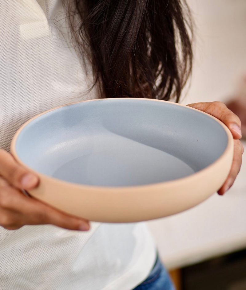 Carolina Mud Bowl | Everyday Bowl | 600 ml | Blue & Beige
