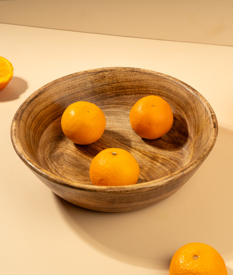 Earthgrain Wooden Bowl | Serving Bowl | 1300 ml | Large