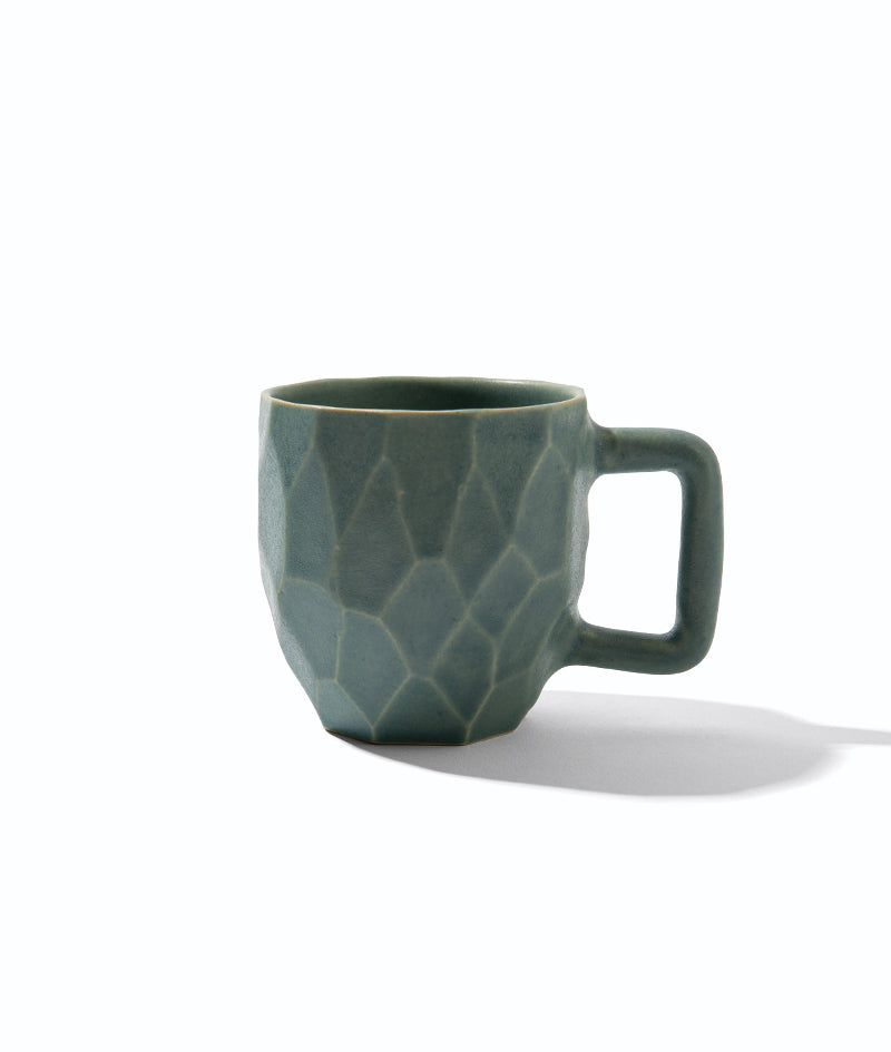 Grey Grid Mug