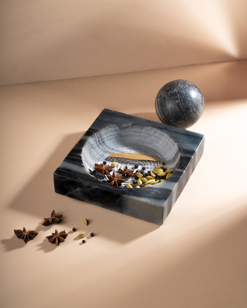 Our Signature Mortar & Pestle- Grey