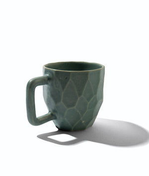 Grey Grid Mug