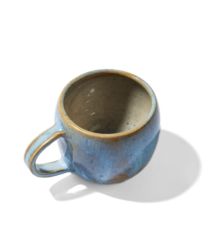 Azure Bloom Mug | 275 ml | Blue & Brown