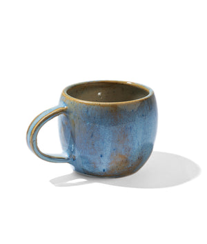 Azure Bloom Mug | 275 ml | Blue & Brown