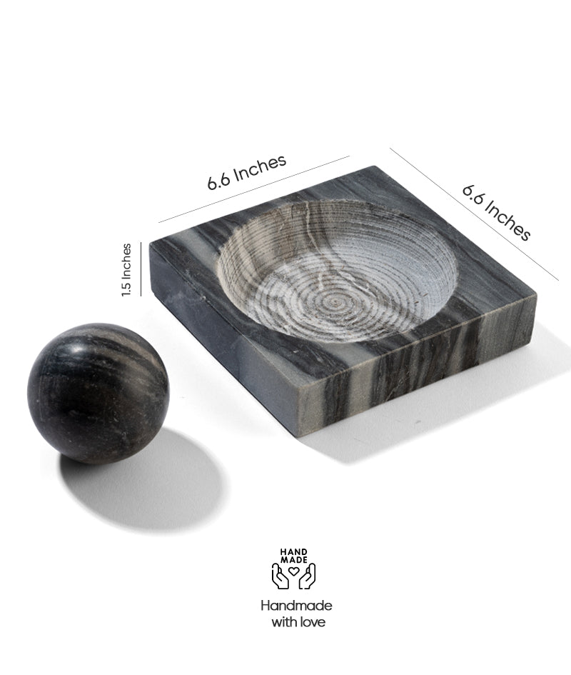 Our Signature Mortar & Pestle- Grey