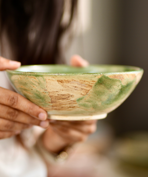 Sheesham Bowl | Everyday Bowl | 400 ml | Green & Brown